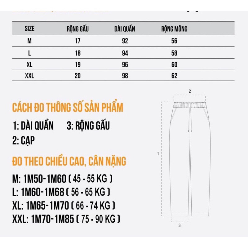 Ảnh minh hoạ -  Quần Unisex Basic