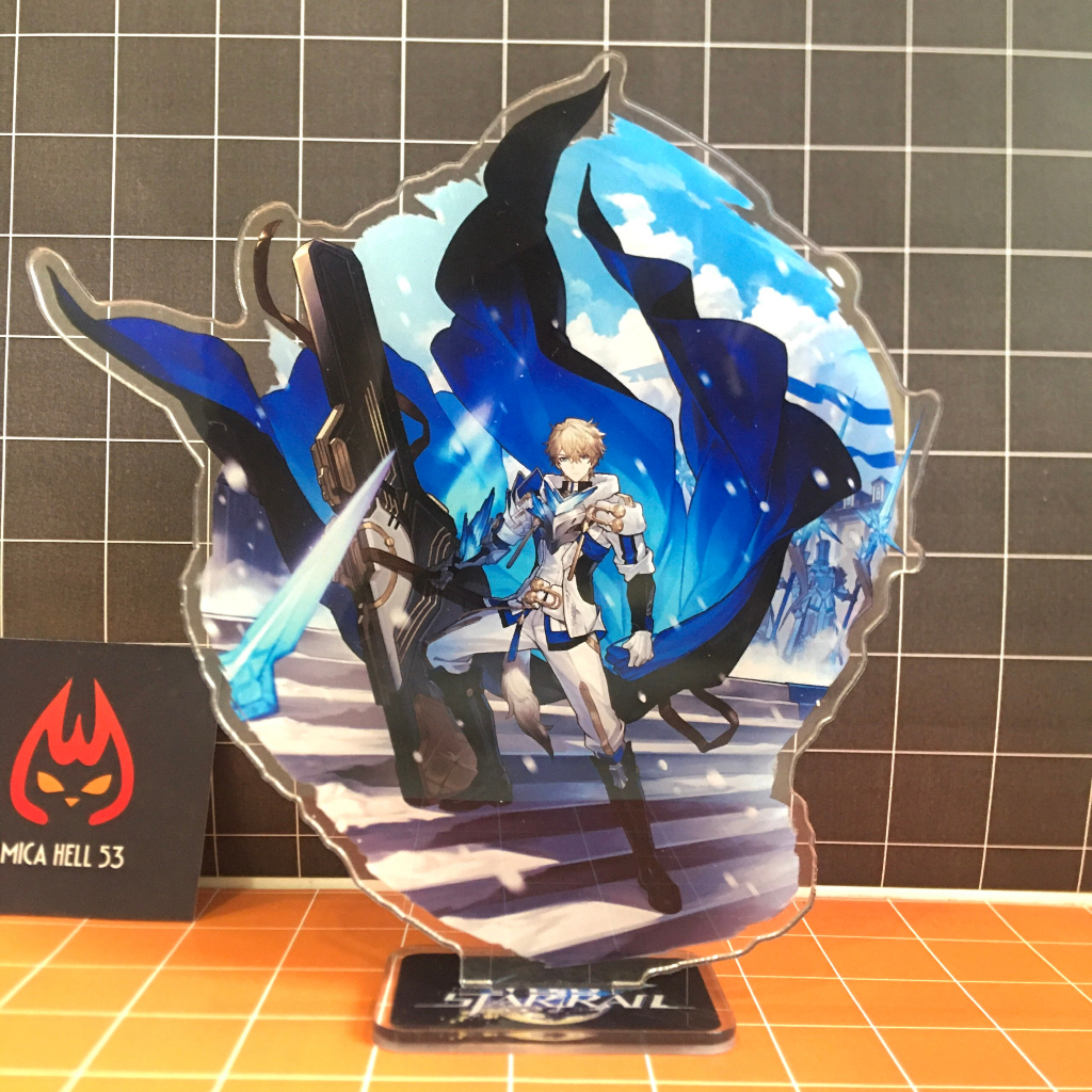 Standee Honkai Star Rail Standee Acrylic Anime Manga Game Honkai Star Rail SD8 Lấp Lánh Hologram