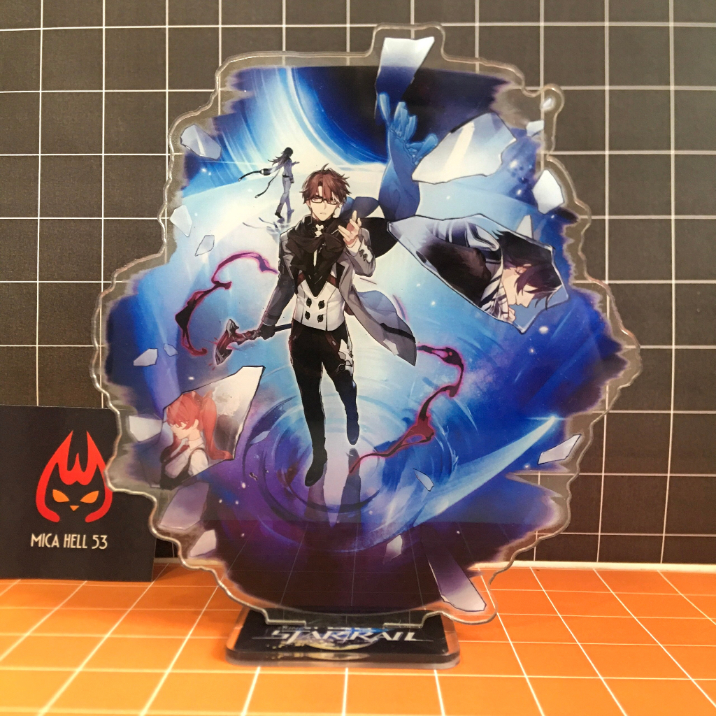 Standee Honkai Star Rail Standee Acrylic Anime Manga Game Honkai Star Rail SD8 Lấp Lánh Hologram