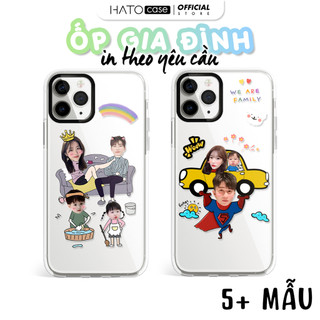 In ốp theo yêu cầu HATO Case ốp lưng in hình, ghép mặt gia đình cho tất cả dòng máy điện thoại iPhone, Samsung