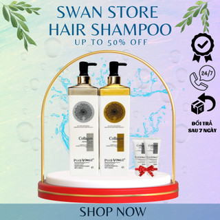 Dầu gội xả collagen vinge phục hồi và kích thích mọc tóc 1000ml x 2 swan store