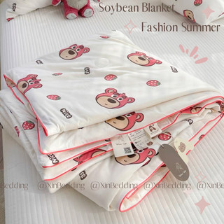 Chăn thun lạnh, chăn xơ đậu nành tự nhiên phong cách Vintage kích thước 2m-2m3