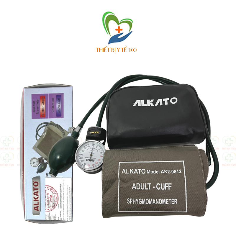 Máy đo huyết áp cơ ALKATO AK2-0812, tai nghe y tế ALKATO - Máy Đo Huyết Áp Bắp Tay có thể tháo rời bộ phận