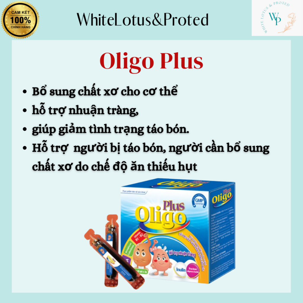 [HCM] Oligo Plus - Bổ sung chất xơ (Hộp 20 ống)