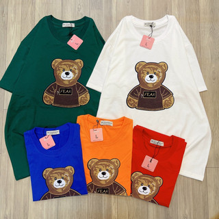 Áo Phông Hot GẤU NÂU Áo Thun Local Brand Unisex Nam Nữ Form Rộng Tay Lỡ Cotton Vải Mát shop.lucas