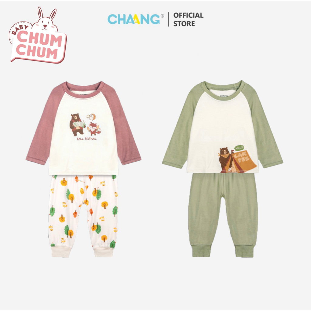 Bộ Quần Áo Dài Tay Raglan Dài Park CHAANG AW22D10