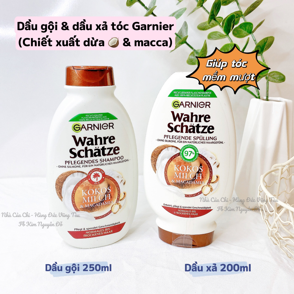 Dầu gội- xả Garnier siêu thơm - hàng Đức