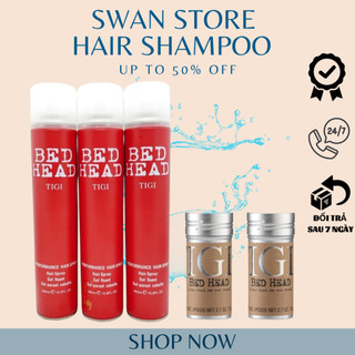 Gôm xịt tóc tigi bed head 360ml + sáp vuốt tóc nam tigi swan store