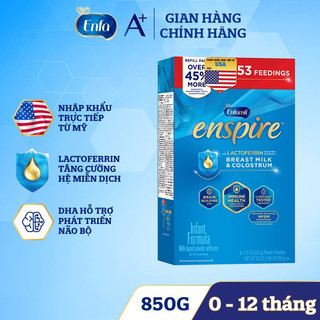 Sữa bột enfamil enspire infant formuala cho trẻ 0-12 tháng 850g – mỹ