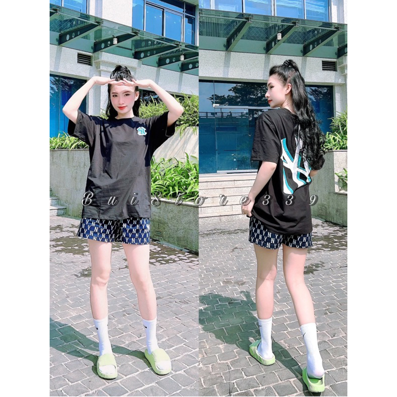 Áo Thun MLB Cao Cấp, Form rộng Logo NY Basic [ BỤI STORE ]