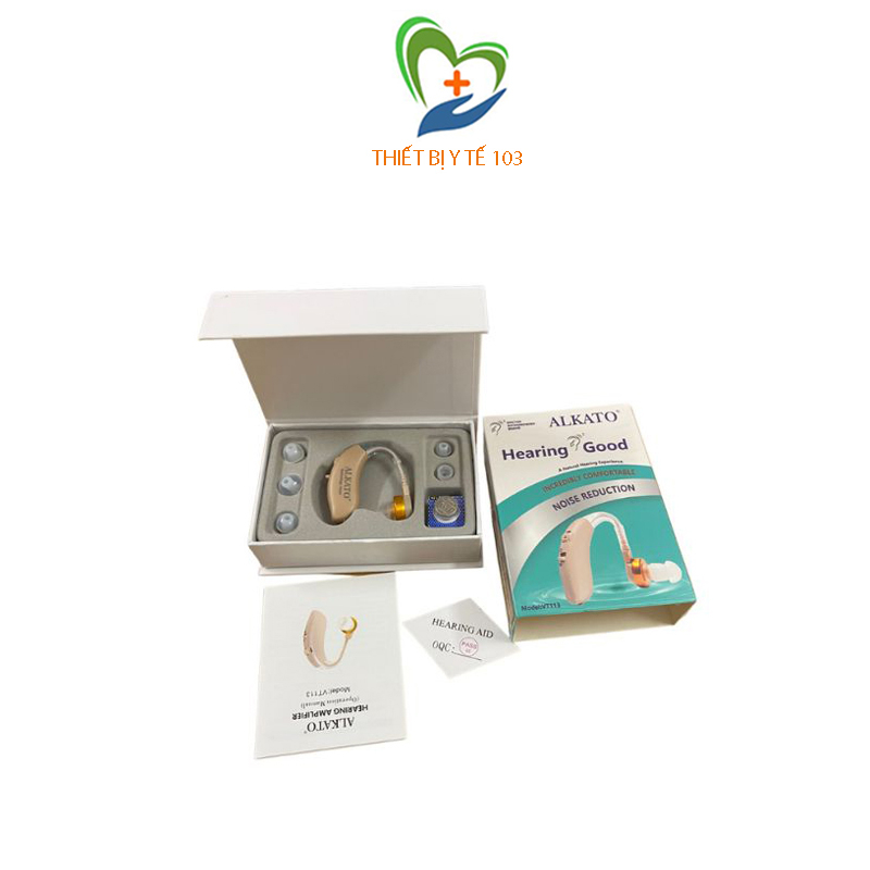 Máy trợ thính ALKATO VT113 mẫu mới, không dây - Máy trợ thính cho người già, cho người điếc