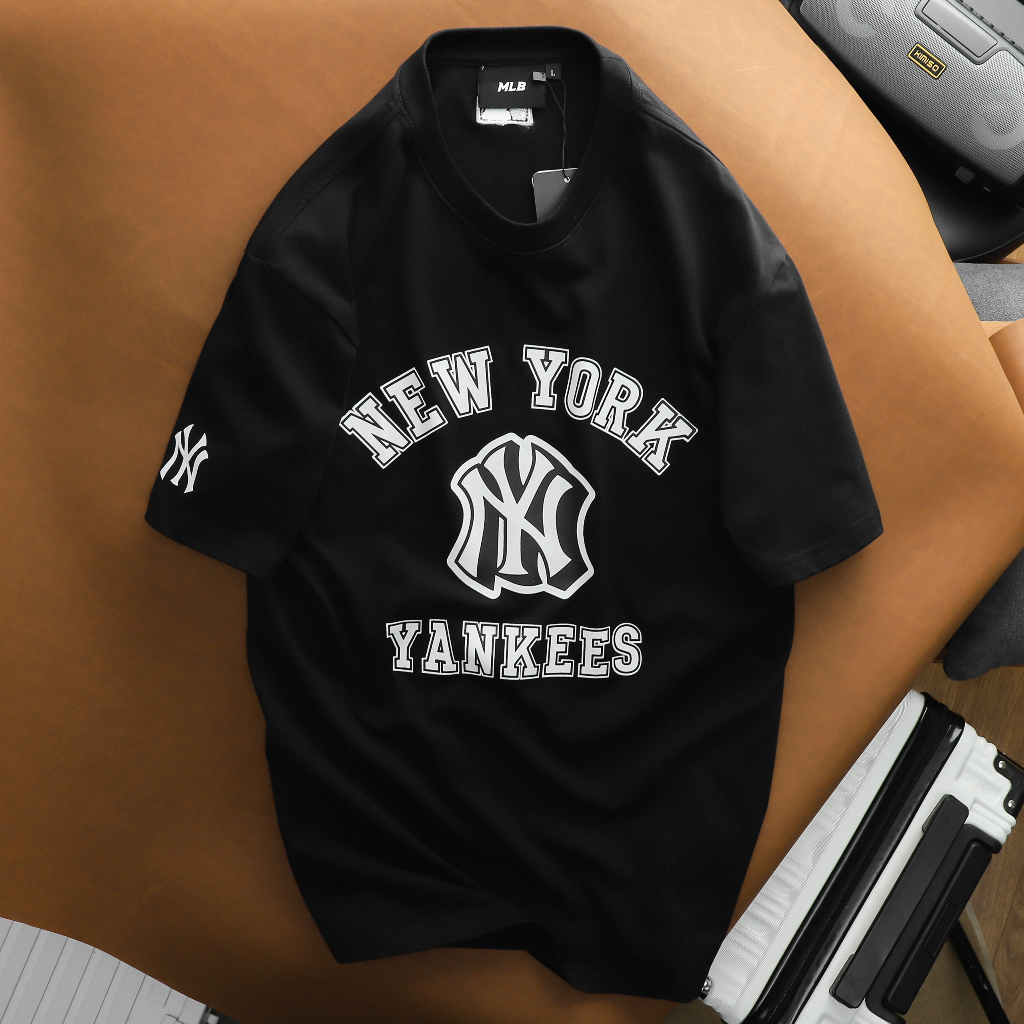 Áo Thun Unisex vnxk MLB- Áo Phông MLB Classic Monogram Full Pattern Short Sleeve T-Shirt