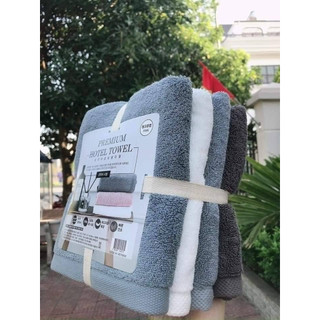 Set 4 khăn tắm xuất dư kt 40x80cm lông mềm mịn thấm nước