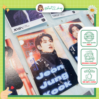 Bộ ảnh thẻ card BTS 7 thành viên idol Kpop ver Black