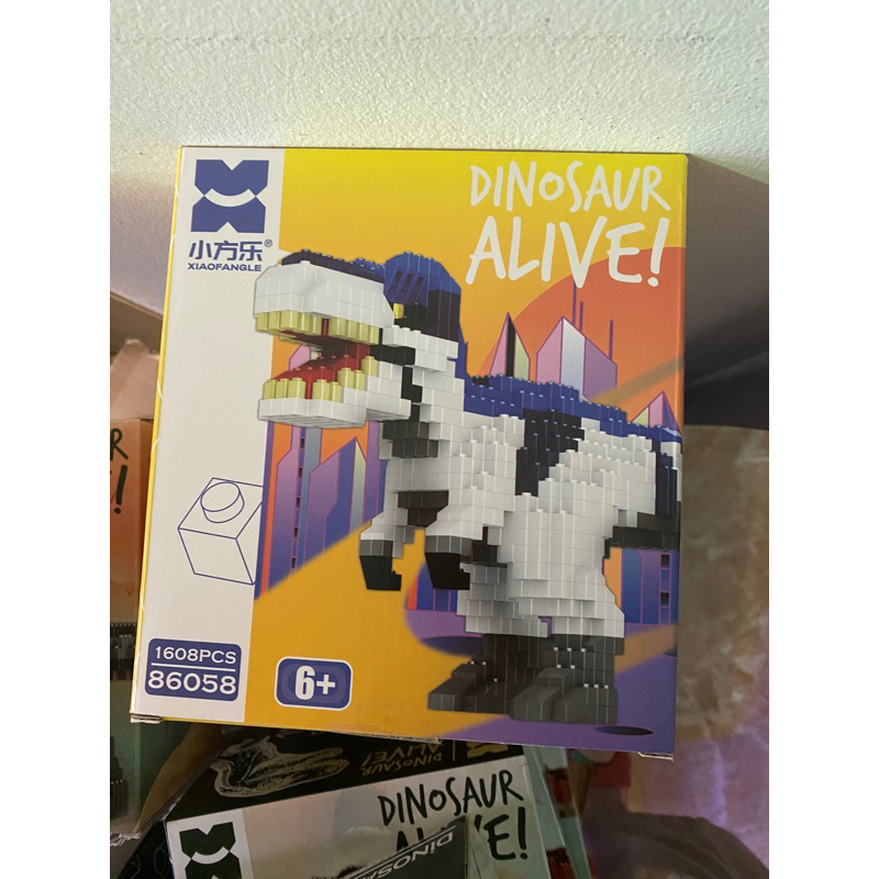 Xiaofangle gấu cosmos và khủng long 3D có hướng dẫn bằng mã trên điện thoại phù hợp với bé trai bé gái