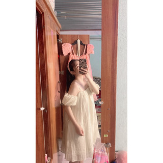Đầm Tơ Bồng Rớt Vai