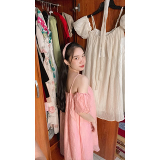 Đầm Tơ Bồng Rớt Vai