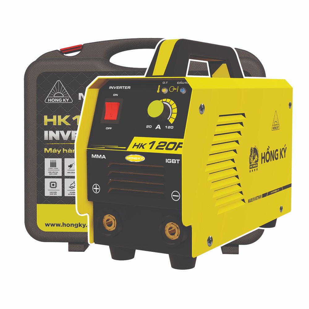 Máy hàn que MMA Hồng Ký Inverter 120 Ampe 220V HK120F