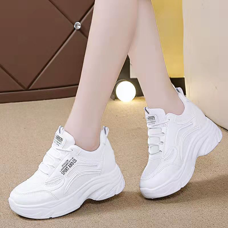 Giày thể thao nữ-Giày bánh mỳ siêu xinh-Giày chống trơn trượt đế nâng chiều cao 2023 MSP R-3