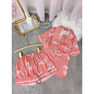 XẢ HÀNG Bộ ngủ lụa pijama Sam luxury