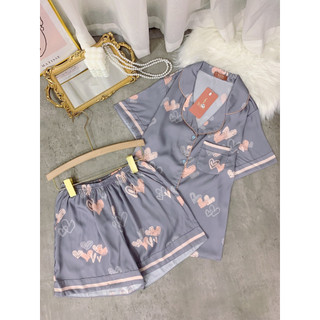 XẢ HÀNG Bộ ngủ lụa pijama Sam luxury