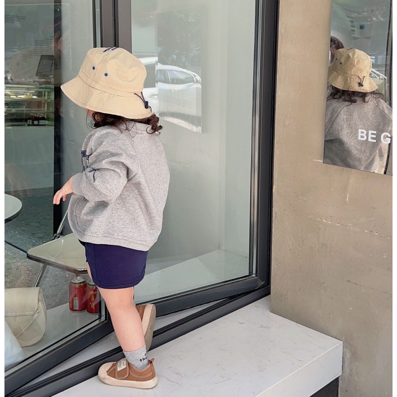 Mũ vành style bụi bặm du lịch cho bé
