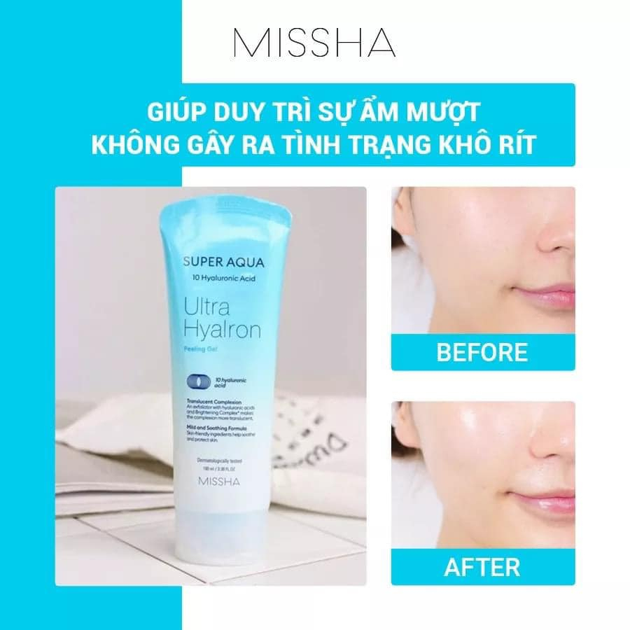 TẨY DA CHẾT  MISSHA SUPER AQUA ULTRA HYALRON 100ml