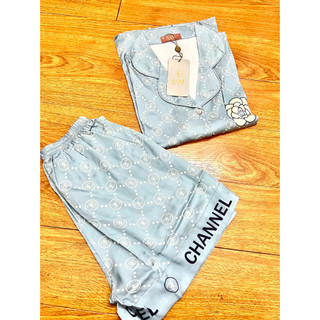 XẢ HÀNG Bộ ngủ lụa pijama Sam luxury