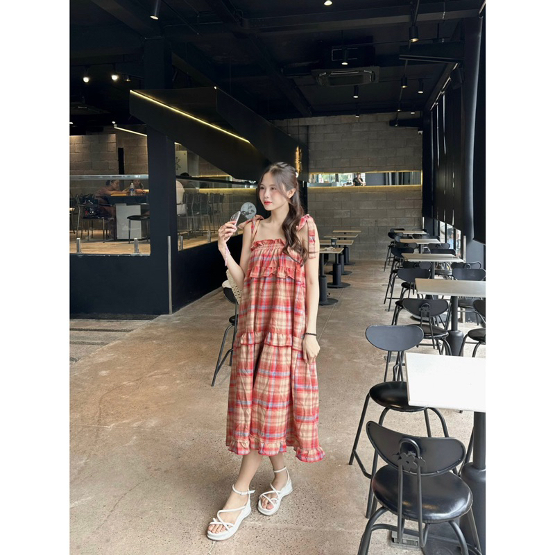 Đầm Dài - 2299 - 2 Dây Cột - Bèo Tầng