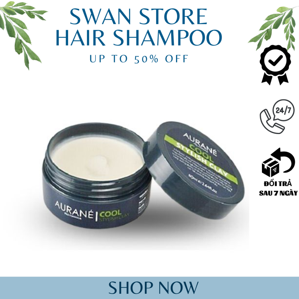 Sáp Vuốt Tóc Nam Aurane Cool Stylish clay 80g - Nhập Pháp chính hãng SWAN STORE