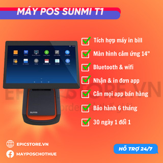 Máy POS bán hàng Sunmi T1 (LIKENEW) - Máy Tính Tiền All In One (LIKENEW)