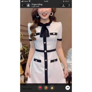 Đầm cúc Monoco