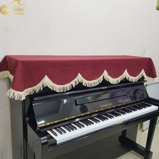 Khăn phủ đàn Piano cơ mẫu đỏ đô