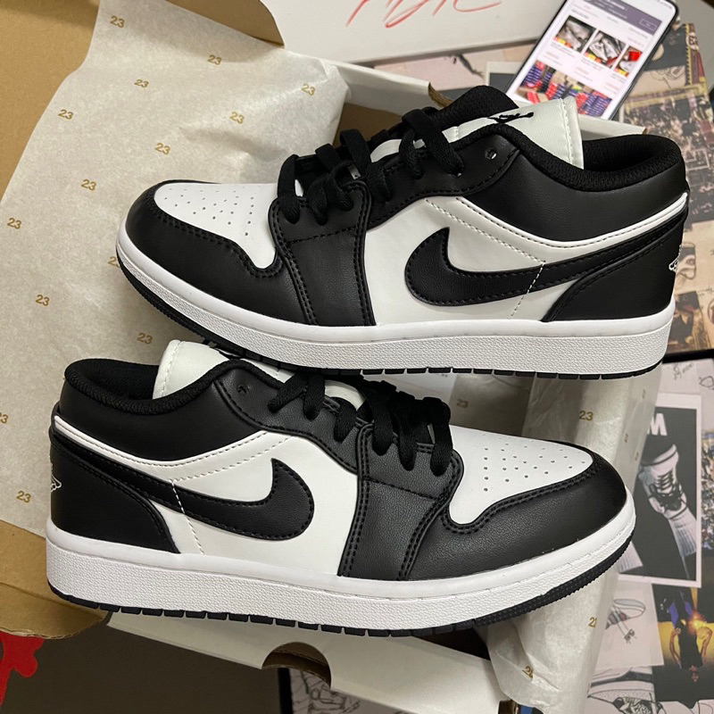 giày Ari Jordan low 1 pada Đen Trắng | bản cao cấp