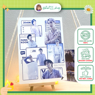 Poster BTS decor trang trí nhà cửa idol kpop kích thước A5