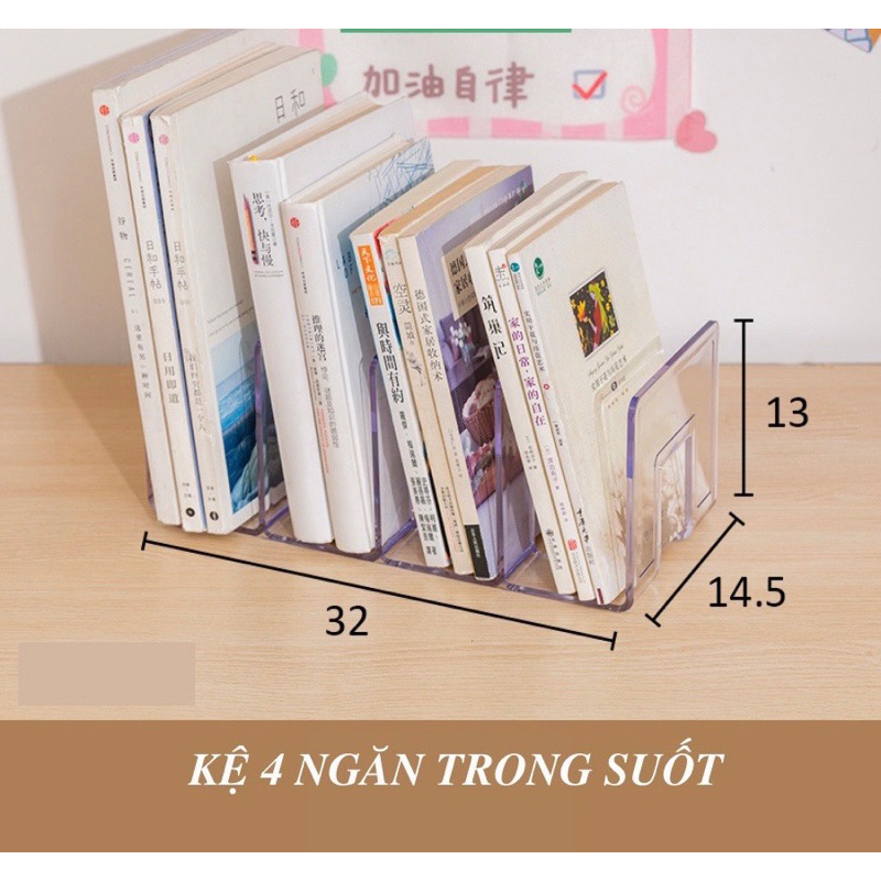 KỆ SÁCH 4 NGĂN CAO CẤP GIÁ RẺ