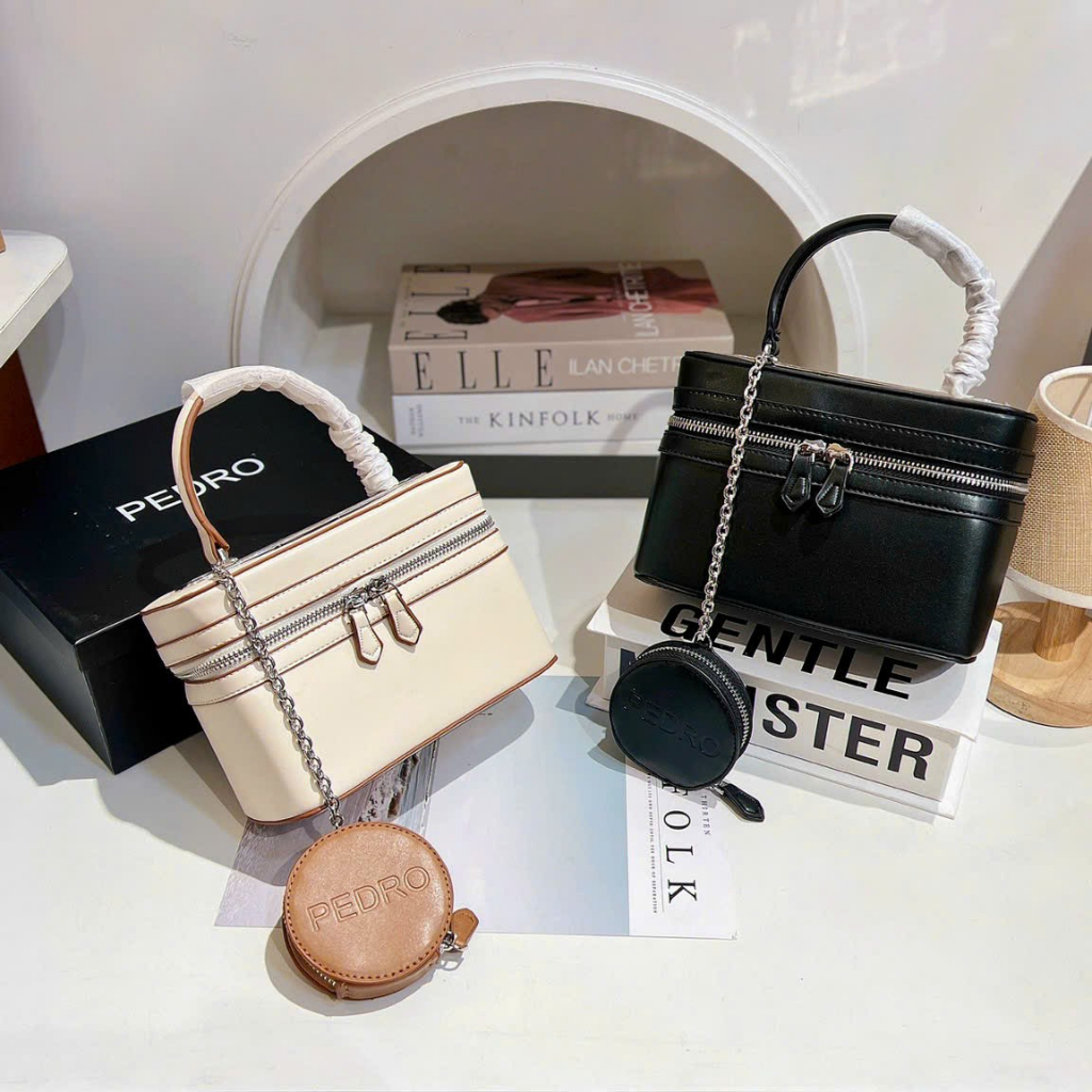 Túi xách cốp đeo chéo Pe.dro 2 món size 20 k box ST04