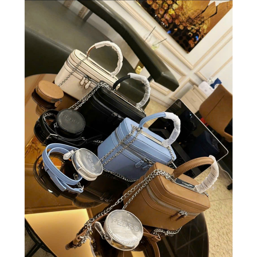 Túi xách cốp đeo chéo Pe.dro 2 món size 20 k box ST04