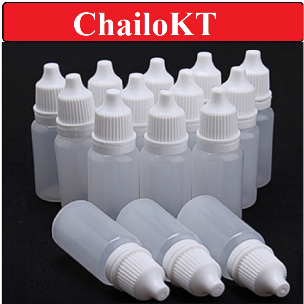 Chai chiết nhỏ mắt, mũi, 5ml 10ml 15ml 20ml 30ml vỏ chai rỗng nhỏ mũi/ vỏ chai đựng mực xăm/chai nhựa/chai nhựa chiết