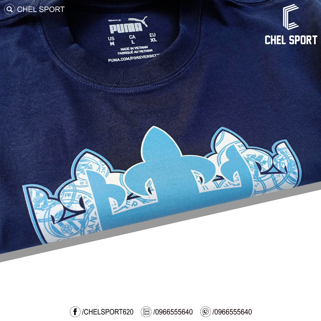 Áo thun MC 3 In A Row EPL 100% cotton