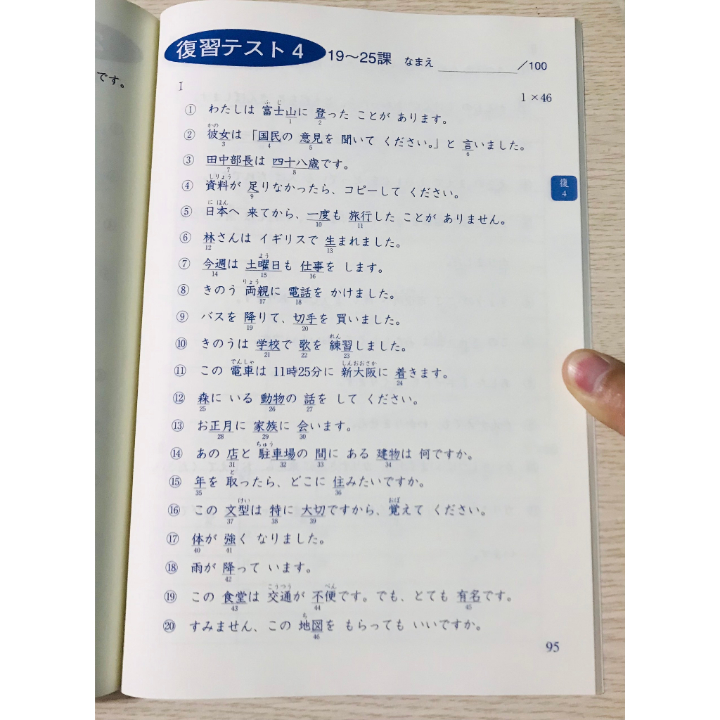 Sách - Bài Tập Kanji N5 - Minna No Nihongo Sơ Cấp 1