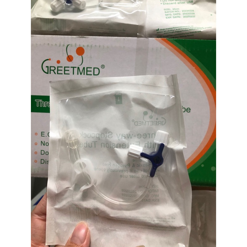 Khóa 3 chạc, khóa 3 chia  Greetmed hộp 50 cái