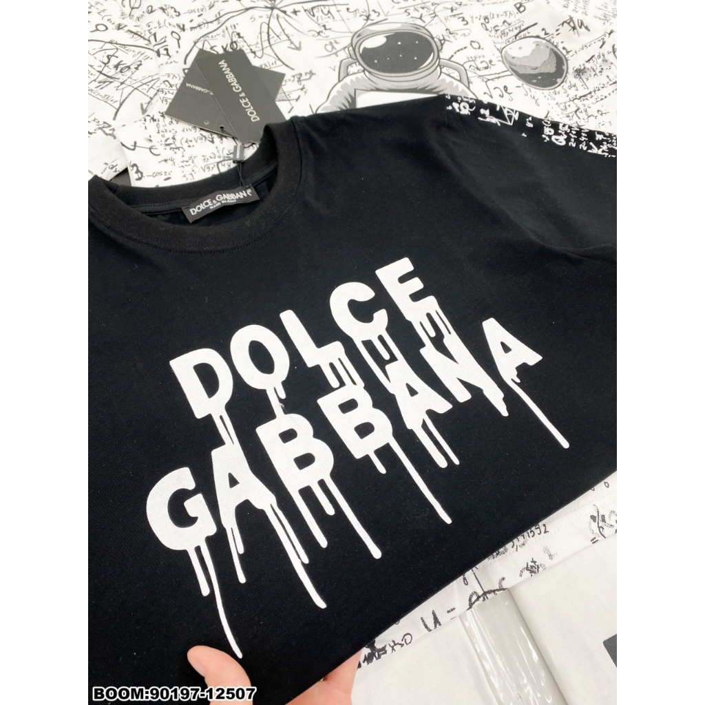 Áo Phông Nam Nữ DG In Chữ Chảy Trước Ngực Phối Lưng Hinh Siêu Hot