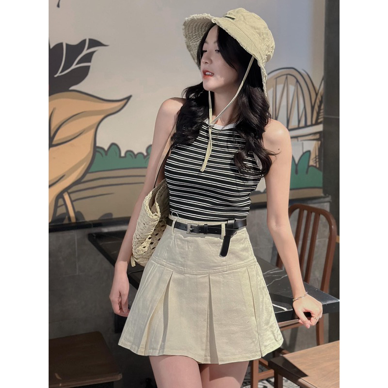 Áo Thun Tanktop - 804028 - Kẻ Ngang Đôi