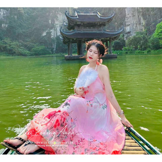Yếm dài màu mới chụp sen chụp Tết, hội an, Đà Nẵng