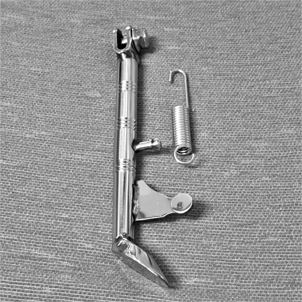 Chống nghiêng inox cho xe dream, 67, wave, cub, sirius, elegant dài 24 cm