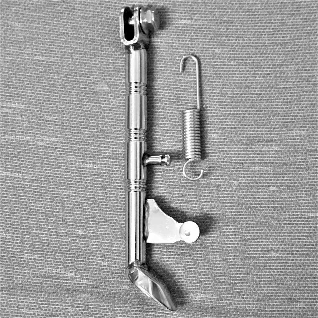 Chống nghiêng inox cho xe dream, 67, wave, cub, sirius, elegant dài 24 cm