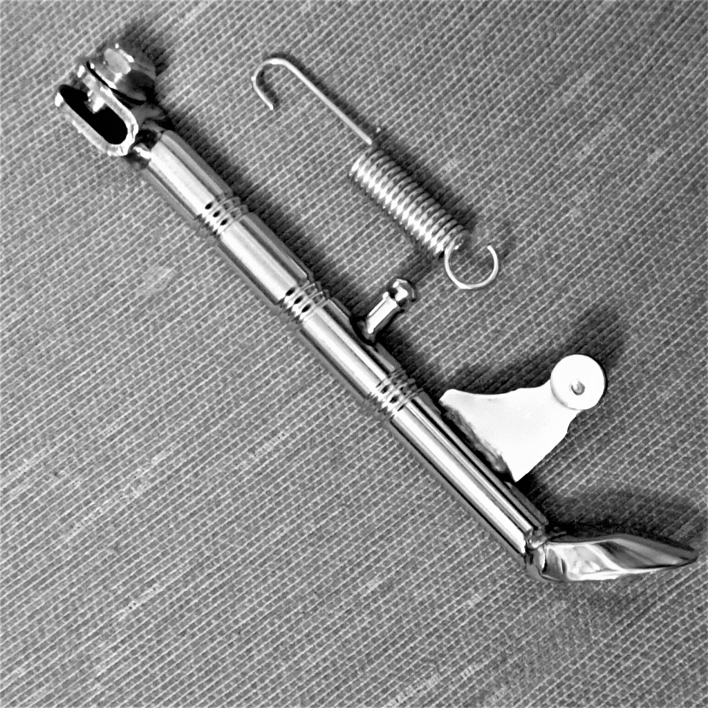 Chống nghiêng inox cho xe dream, 67, wave, cub, sirius, elegant dài 24 cm