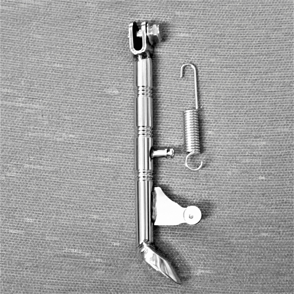 Chống nghiêng inox cho xe dream, 67, wave, cub, sirius, elegant dài 24 cm