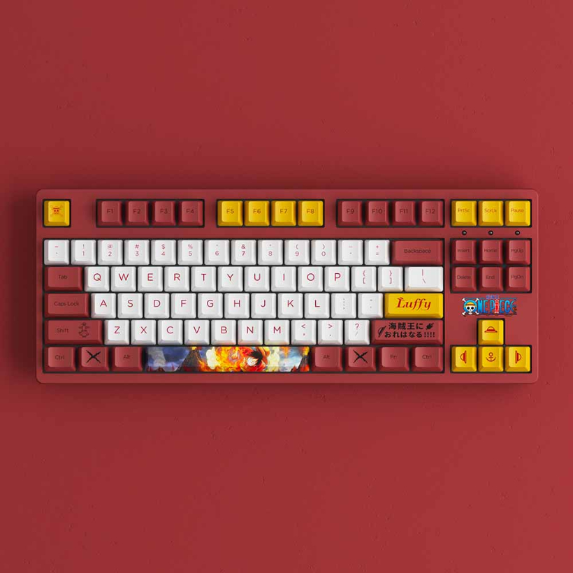 Bàn phím cơ AKKO 3087 RF One Piece – Luffy - Hàng chính hãng